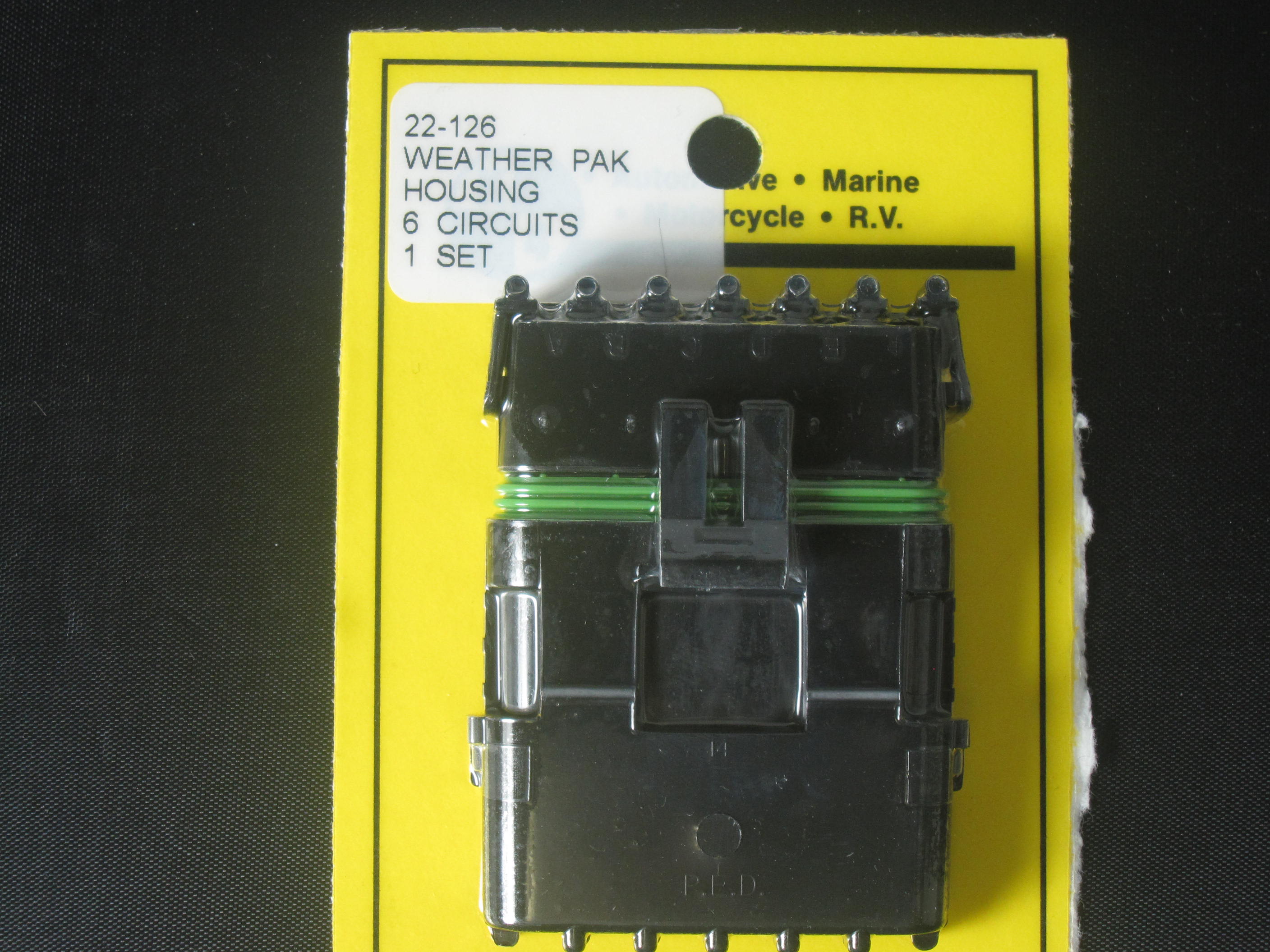 (image for) #22-126 WEATHER PAK CONNECTOR/ 6 CIRCUIT / FEMALE HOUSING - Click Image to Close